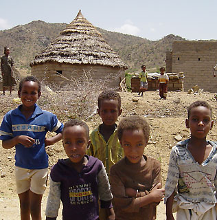 village children in Eritrea
